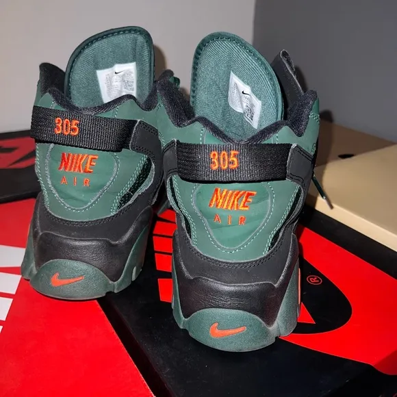 Nike Green and Orange Athletic Shoes