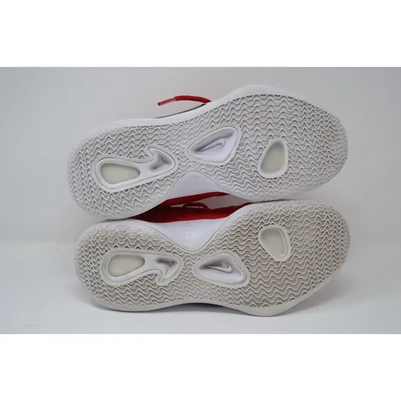 Nike Hyperdunk X AR0467-600 Men's‎ 6 Basketball Shoes Red White Mid Top Sneakers