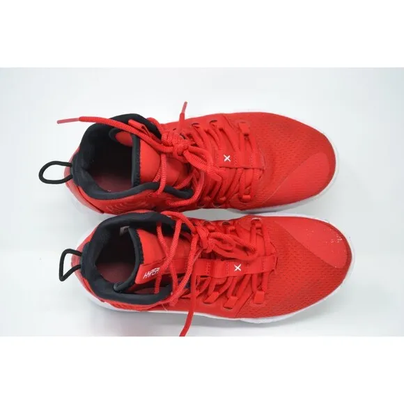 Nike Hyperdunk X AR0467-600 Men's‎ 6 Basketball Shoes Red White Mid Top Sneakers