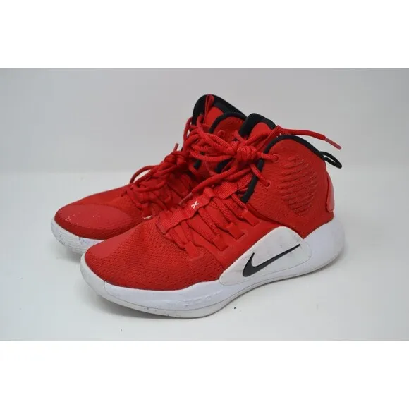Nike Hyperdunk X AR0467-600 Men's‎ 6 Basketball Shoes Red White Mid Top Sneakers