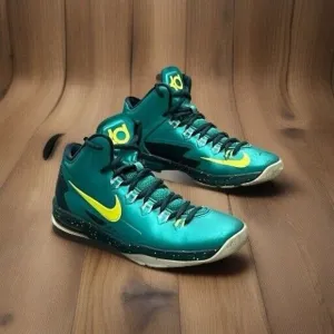 Nike KD 35 Youth Kevin Durant 555641-300 Size Y5 Team Metallic Teal