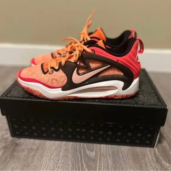 Nike Kids' Orange and Black Athletic Shoes