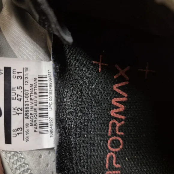 Nike Kids VaporMax Shoes - White and Orange