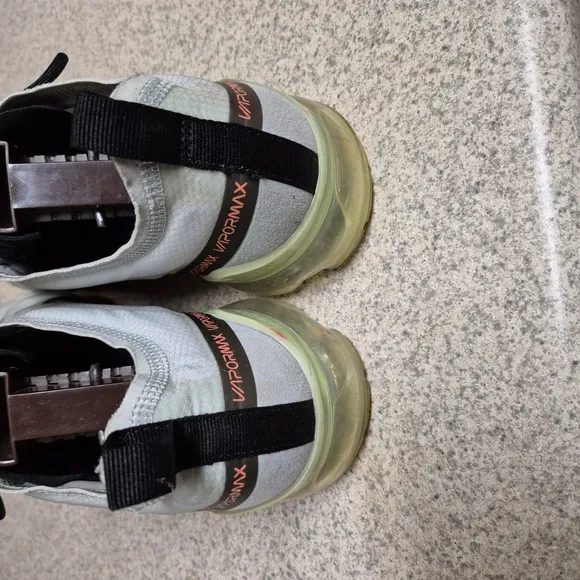 Nike Kids VaporMax Shoes - White and Orange