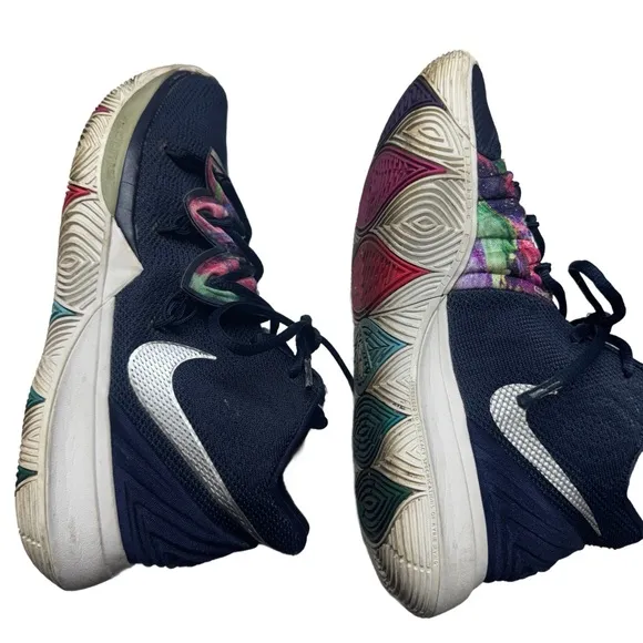 Nike Kyrie 5 Men Size 8 Multi-color/ Metallic Silver