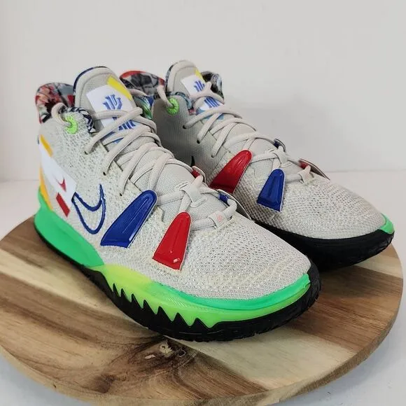 Nike Kyrie 7 'Visions' Basketball Shoes Multi-Color Men's Size 9.5 (DC9122-001)