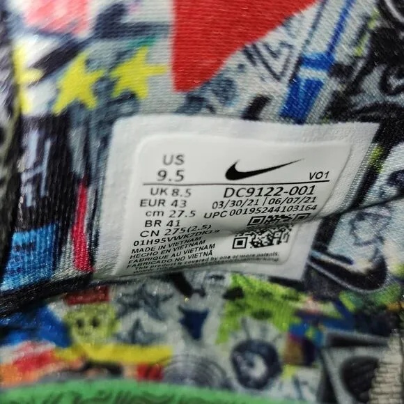 Nike Kyrie 7 'Visions' Basketball Shoes Multi-Color Men's Size 9.5 (DC9122-001)