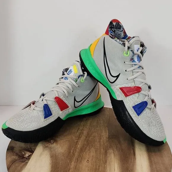 Nike Kyrie 7 'Visions' Basketball Shoes Multi-Color Men's Size 9.5 (DC9122-001)