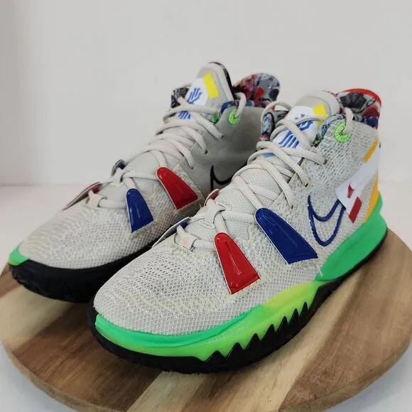 Nike Kyrie 7 'Visions' Basketball Shoes Multi-Color Men's Size 9.5 (DC9122-001)