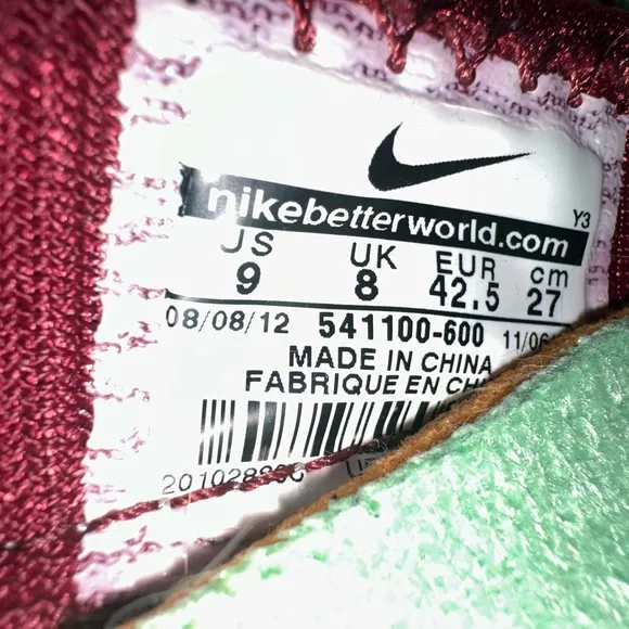 Nike LeBron 10 christmas Shoes 2012 Size 9