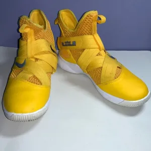 Nike Lebron Soldier XII TB Gold / yellow Basketball Shoes Size 10 AT3872-701