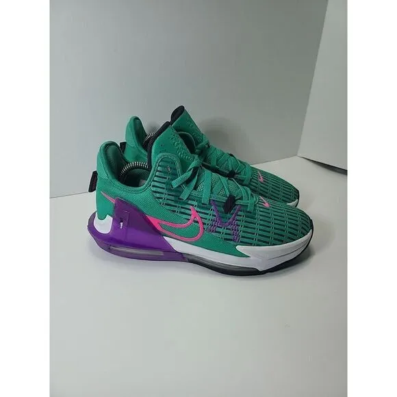 Nike LeBron Witness VI 6 Green CZ4052-30 Men's size 8.5 Sneakers Shoes Pre-owned