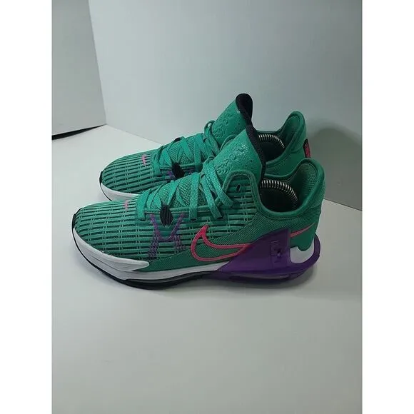 Nike LeBron Witness VI 6 Green CZ4052-30 Men's size 8.5 Sneakers Shoes Pre-owned