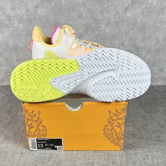 Nike Lebron Witness VI 6 Melon Easter Basketball Shoes CZ4052-101 Men's Size 13