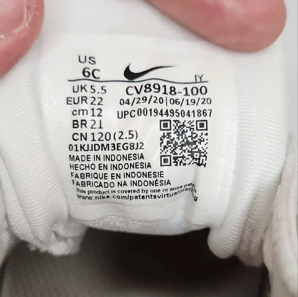 Nike Lil Posite One Foamposite 'Thank You Plastic Bag' Sneakers | Toddler Size 6