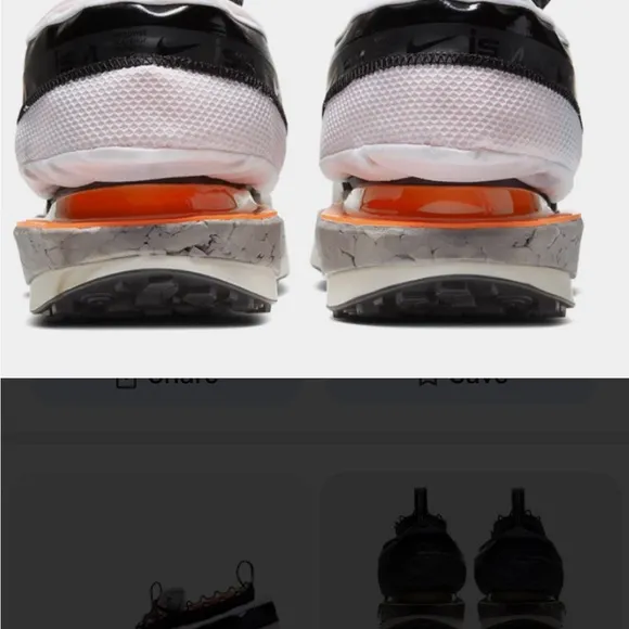 Nike MENS ISPA COLLECTION Black and White Athletic Shoes