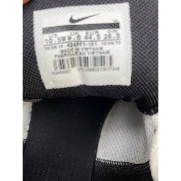 Nike Mens Leather Golf Shoes White Black Size 10.5 SKU 6444