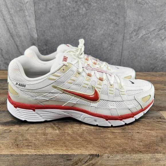Nike P-6000 Size 9.5 Mens Phantom Dragon Red White Black Casual Shoes Sneakers