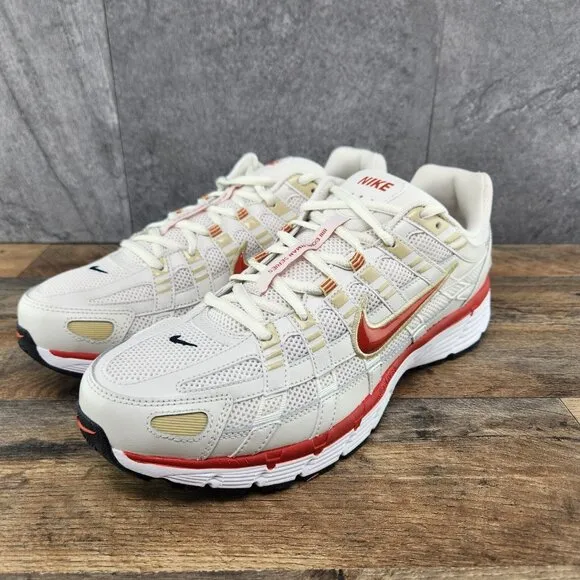 Nike P-6000 Size 9.5 Mens Phantom Dragon Red White Black Casual Shoes Sneakers