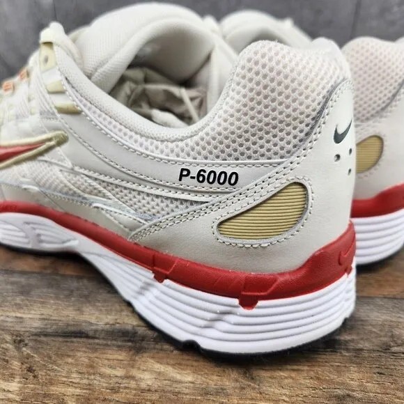Nike P-6000 Size 9.5 Mens Phantom Dragon Red White Black Casual Shoes Sneakers