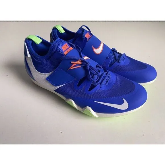 Nike Pole Vault Elite Track &amp; Field Jumping Spikes AA1204-400 Men’s Sz 12.5