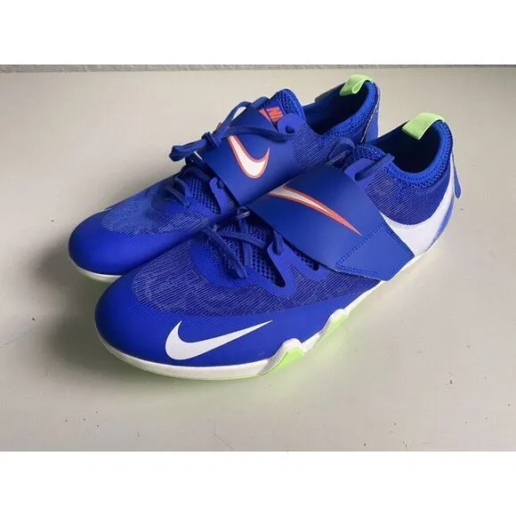 Nike Pole Vault Elite Track &amp; Field Jumping Spikes AA1204-400 Men’s Sz 12.5