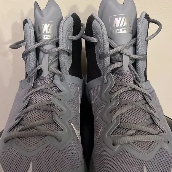 NIKE Prime Hype DF II Men's Basketball Shoes Gray/Black Size 12