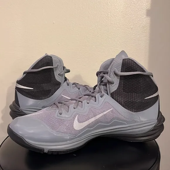 NIKE Prime Hype DF II Men's Basketball Shoes Gray/Black Size 12