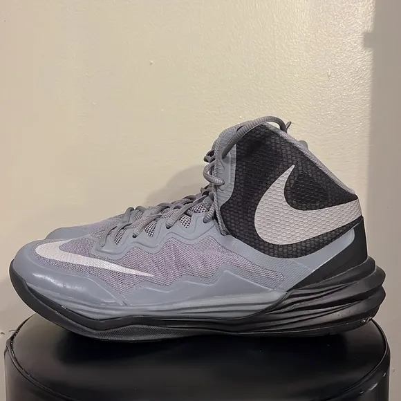NIKE Prime Hype DF II Men's Basketball Shoes Gray/Black Size 12
