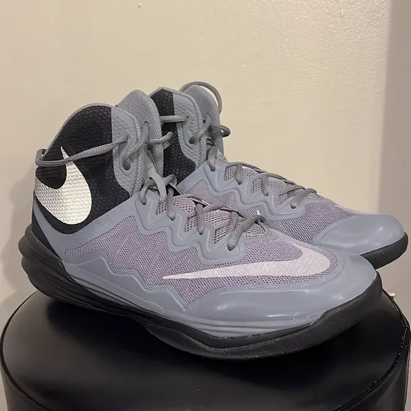 NIKE Prime Hype DF II Men's Basketball Shoes Gray/Black Size 12