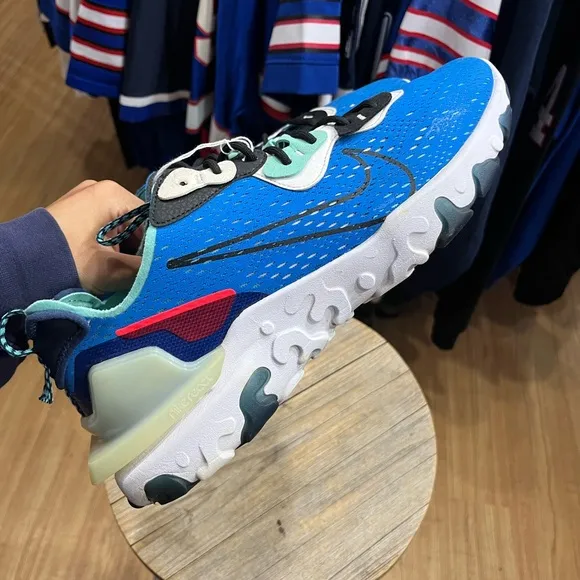 Nike React Vision GS Photo Blue Training &amp; Running Shoes Sz 13