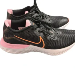 Nike Renew Run Pink Orange Black Running Shoes Women's (Size: 7.5)