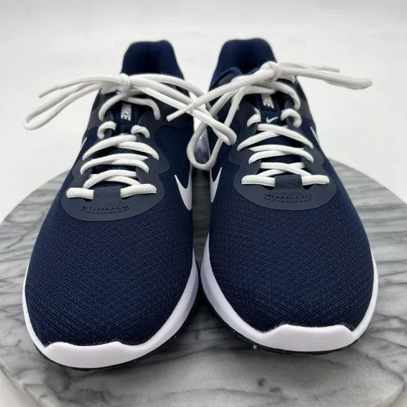 Nike Revolution 6 Running Shoes Mens 11 Navy Blue Road Training DC3728-401