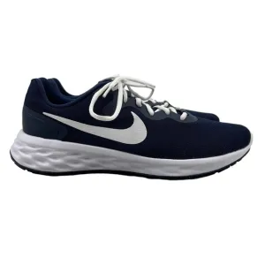 Nike Revolution 6 Running Shoes Mens 11 Navy Blue Road Training DC3728-401