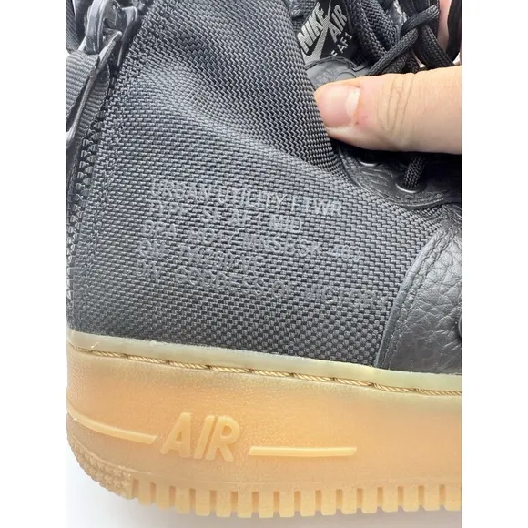 Nike SF Air Force 1 Mid Black Gum, Men's Size 11, Excellent Condition
