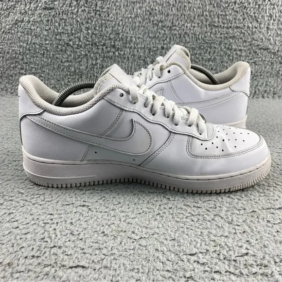 Nike Shoes Mens 11 Air‎ Force 1 Low '07 Triple White Sneaker Lace Up Low Top