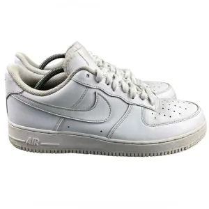 Nike Shoes Mens 11 Air‎ Force 1 Low '07 Triple White Sneaker Lace Up Low Top