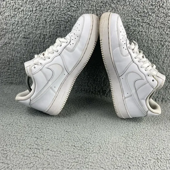 Nike Shoes Mens 11 Air‎ Force 1 Low '07 Triple White Sneaker Lace Up Low Top