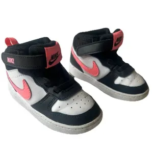 Nike Toddler 6.5C Girls Shoes Basketball Sneakers Black Pink Athletic