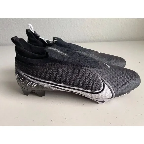 Nike Vapor Edge Elite 360 Flyknit Black Football Cleats CV6317-001 Men’s Sz 15 W