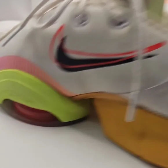 Nike White and Multicolor Athletic Shoes
