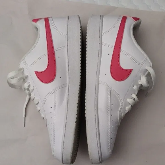 Nike White and Pink Athletic Shoes