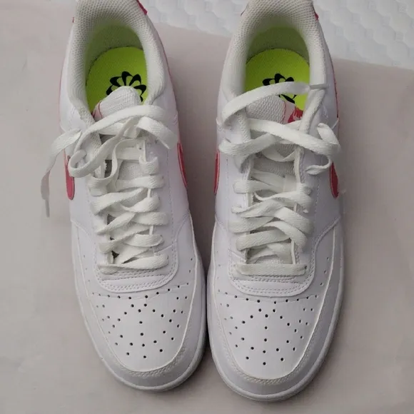 Nike White and Pink Athletic Shoes