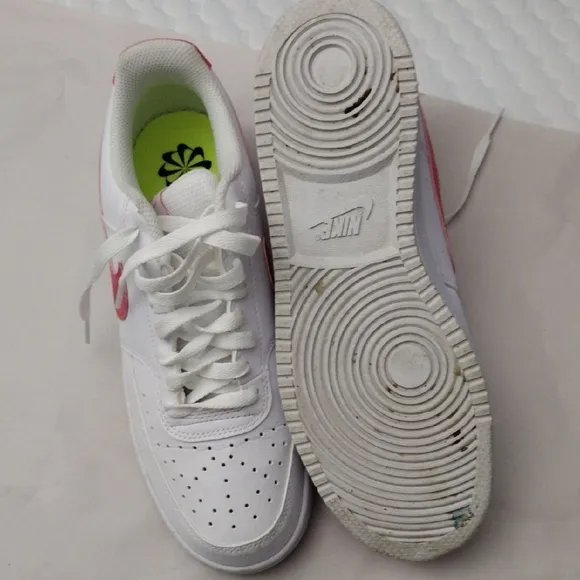 Nike White and Pink Athletic Shoes