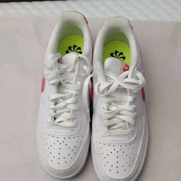 Nike White and Pink Athletic Shoes