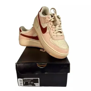 Nike Womens Air Force 1 Shadow Running Shoes Multicolor DZ4705-200 Leather 7M