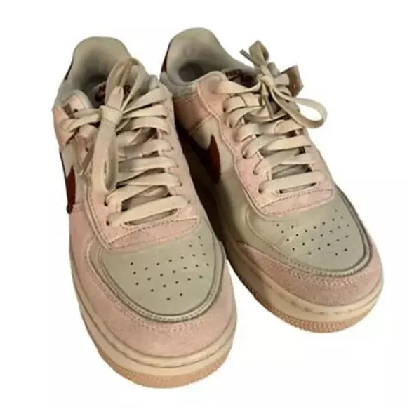 Nike Womens Air Force 1 Shadow Running Shoes Multicolor DZ4705-200 Leather 7M