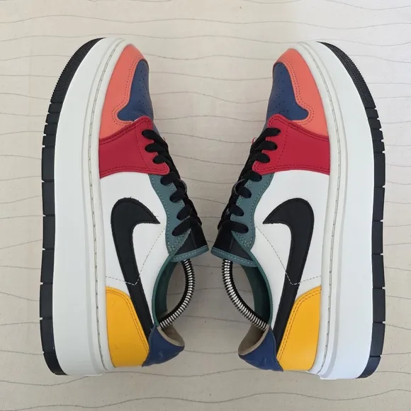 Nike Womens Air Jordan 1 Elevate Low SE Multicolor Shoes DX3951-100 Size 10.5