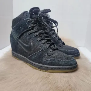 Nike Dunk Sky Hi Essential Hidden Wedge Black Women’s  644877-006 Sneaker Shoes
