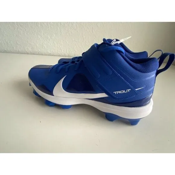 Nike Force Trout 7 MCS Baseball Cleats CT0828-400 Royal Blue White Sz 14